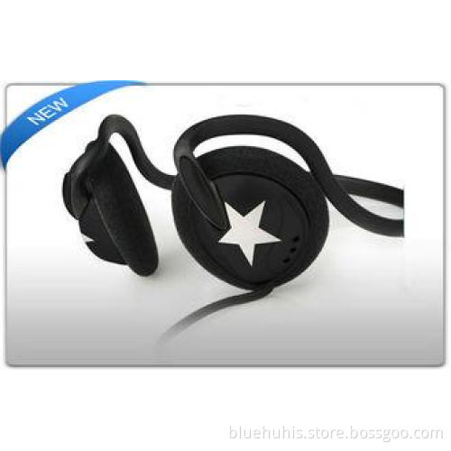 Colorful promotional Wired MP3 sports neckband headphones w